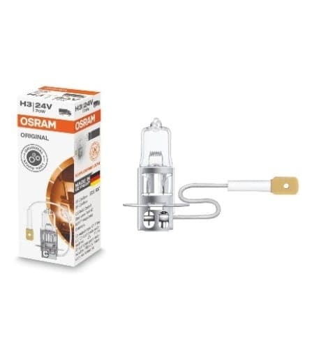STANDART AMPUL- FAR AMPULÜ; 24V/H3 70W (64156) (DUY PK22S) (OSRAM) (1/2)