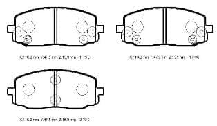 KIA PICANTO- 08/11; ÖN FREN BALATASI (DİSK) (116,2X47,5X15,9) (DAIWA) thumbnail 3