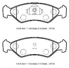 CITROEN SAXO- 00/03; ÖN FREN BALATASI (DİSK)(141X44,3X18) (BRAMAX) thumbnail 4