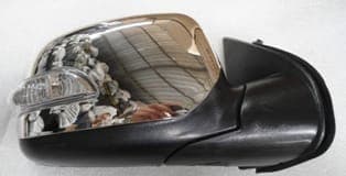 ISUZU D MAX- PICK UP- 07/12; KAPI AYNASI SAĞ ELEKTRİKLİ 3+2 PİNLİ KISA SİNYALLİ NİKELAJ KAPAKLI (1/2)