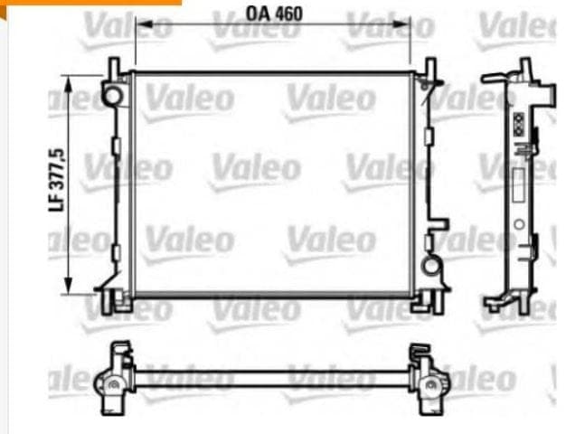 FORD FOCUS- SD/HB- 98/05; SU RADYATÖRÜ ALÜMİNYUM 1,4/1,6CC BENZİNLİ/KLİMASIZ (PETEK 460/377.5 (V thumbnail 3
